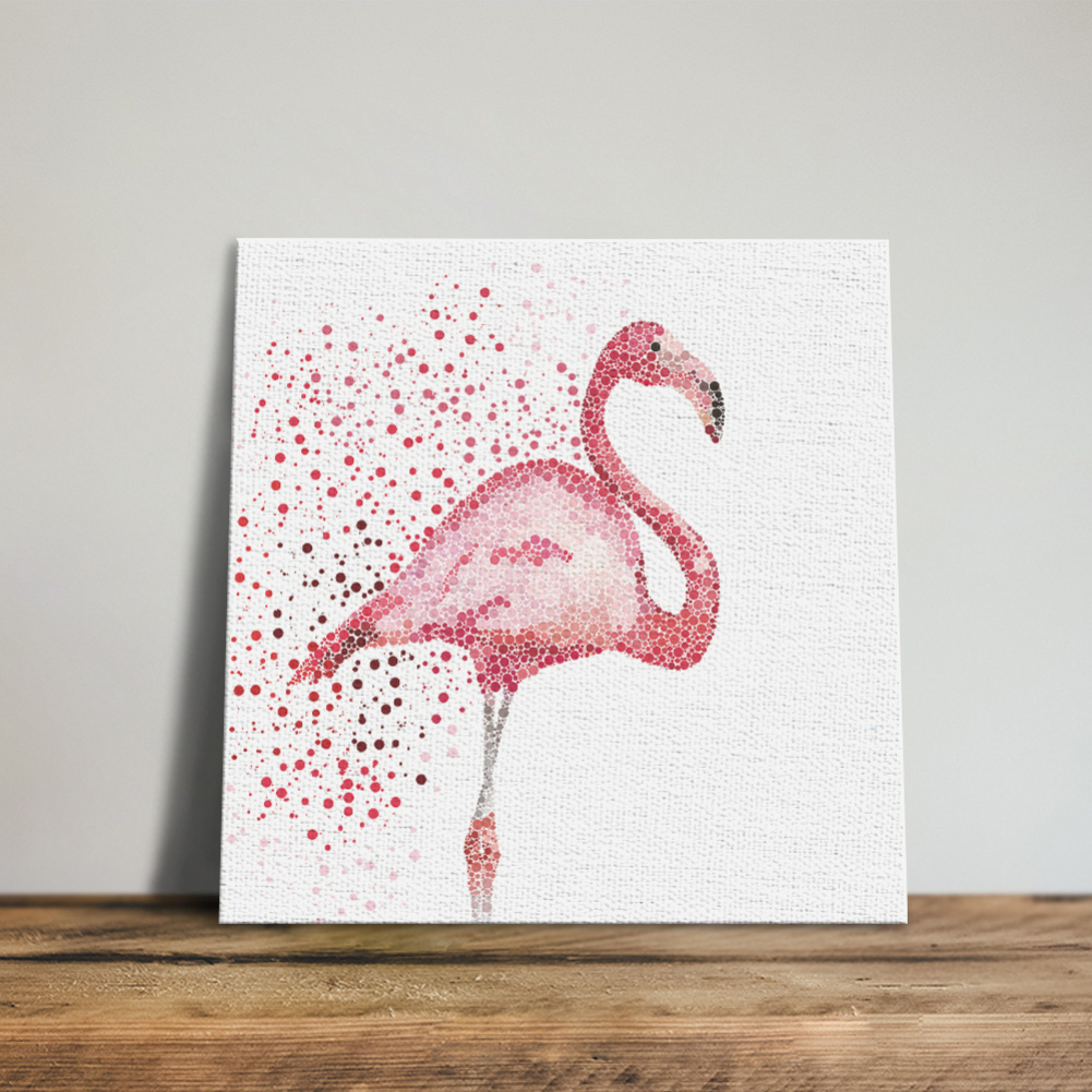 1001x1001 Phoenix Flamingo Fashion Modern Frameless Abstract Oil Painting - Flamingo Painting Abstract