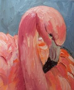 236x289 Flamingo, Pink Flamingo, Acrylic Painting, Prints, Giclee, Pink - Flamingo Painting Acrylic