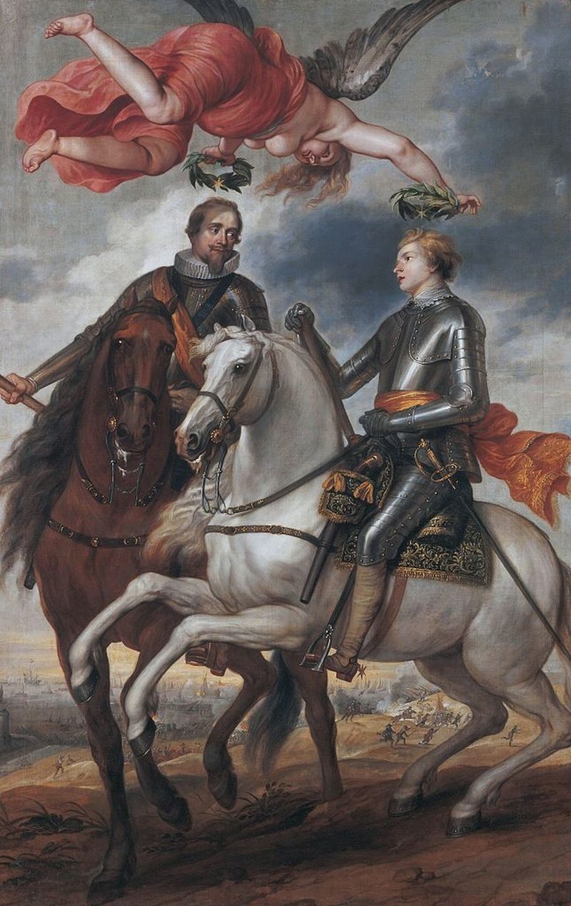 800x1269 Frederik Hendrik And Maurits As Generals The Battle Of Flanders - Flanders Painting