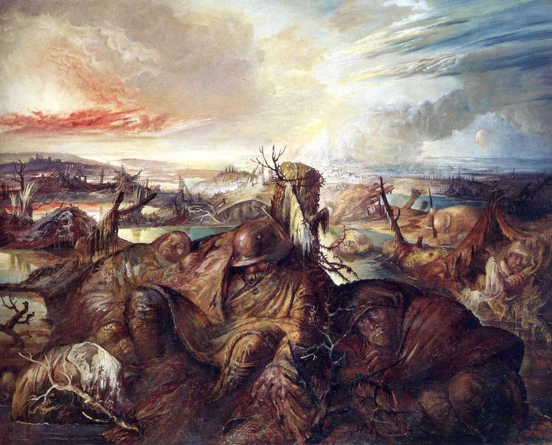 800x645 Artwork By Otto Dix - Flanders Painting