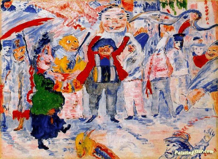 720x526 Carnival In Flanders Artwork By James Ensor Oil Painting Amp Art - Flanders Painting