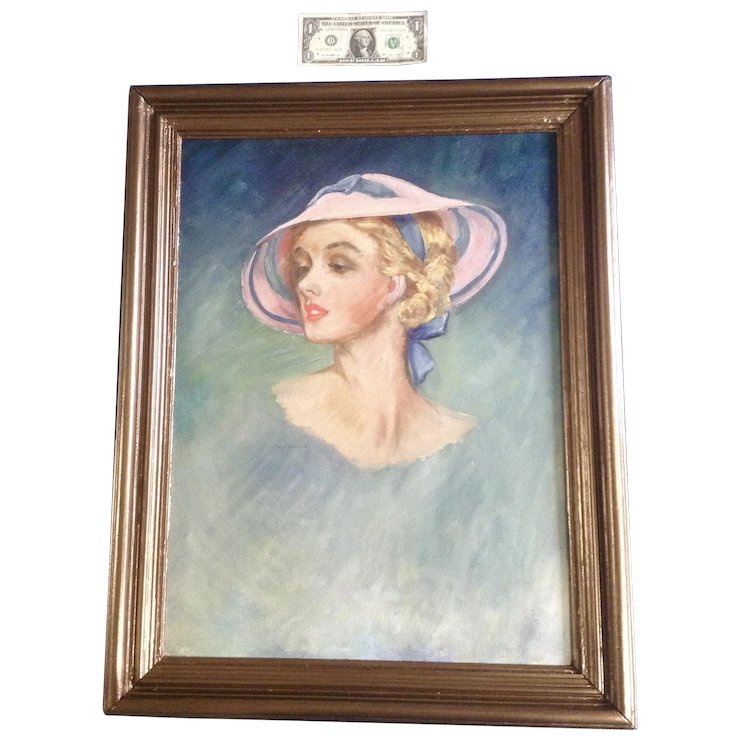 740x740 Flapper Girl 1910'S - Flapper Girl Painting