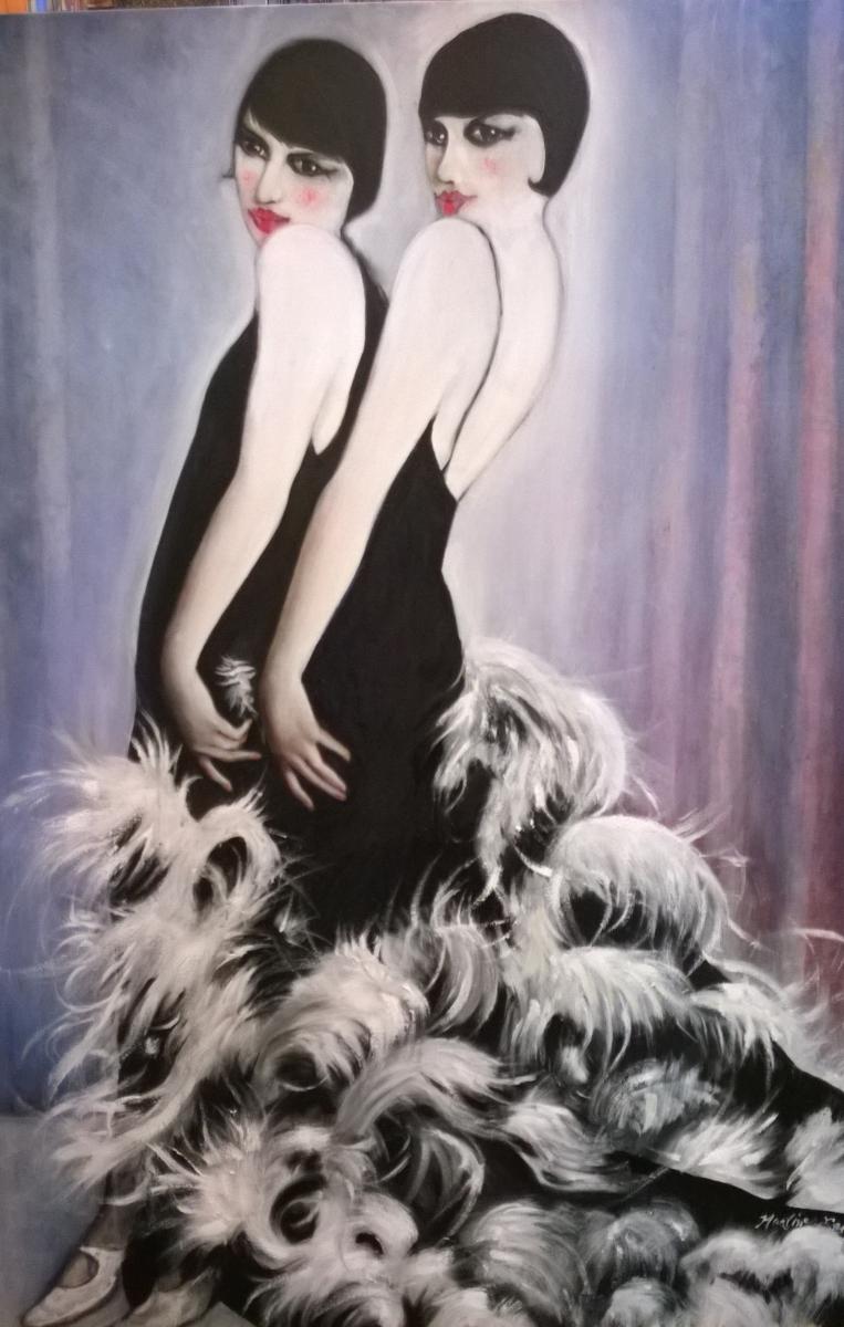763x1200 Martine Lepore Fine Arts - Flapper Girl Painting