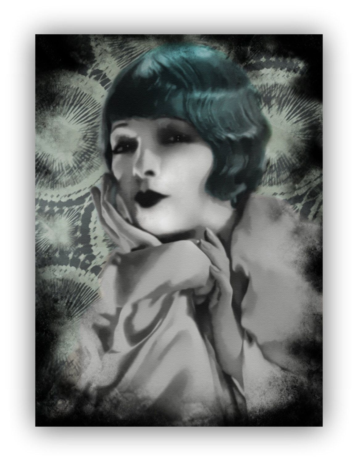 1161x1500 Vintage Style Art Marian Nixon Flapper Girl Silent Movie Star - Flapper Girl Painting