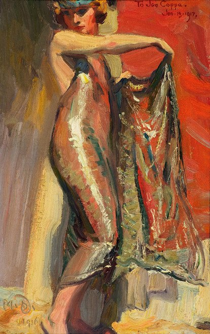 414x659 Art Prints Of Flapper Girl By Maynard Dixon - Flapper Girl Painting