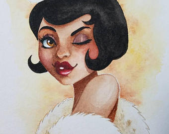 340x270 Flapper Painting Etsy - Flapper Painting