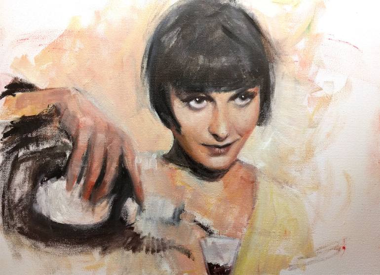 770x558 Saatchi Art Proud Flapper Painting By Roeland Kneepkens - Flapper Painting