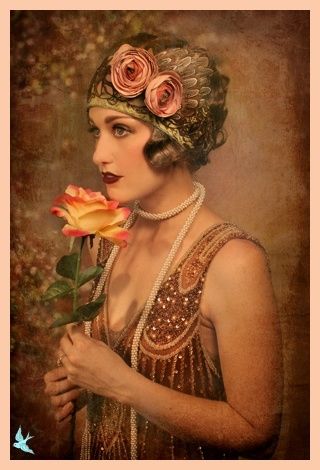 320x470 Colored Old Photo Of A Flapper Pictures, Photos, And Images - Flapper Painting