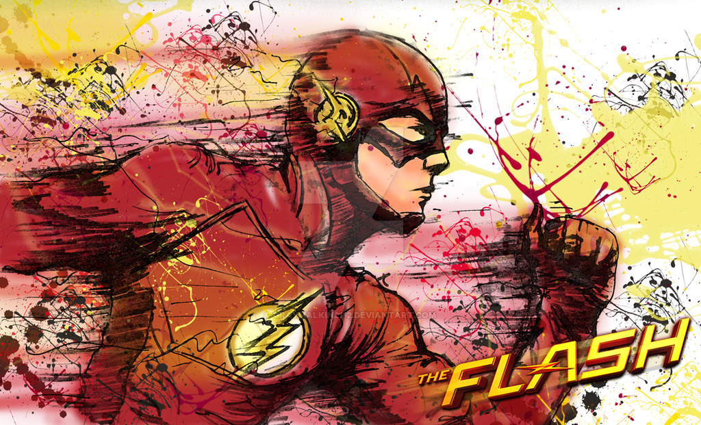 1024x621 The Flash Painting By Graymalkin2112 - Flash Painting