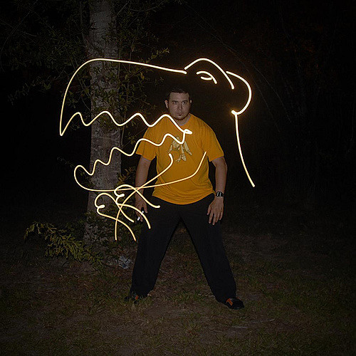 500x500 Luminous T Rex (Flashlight Painting) Messing Around - Flashlight Painting