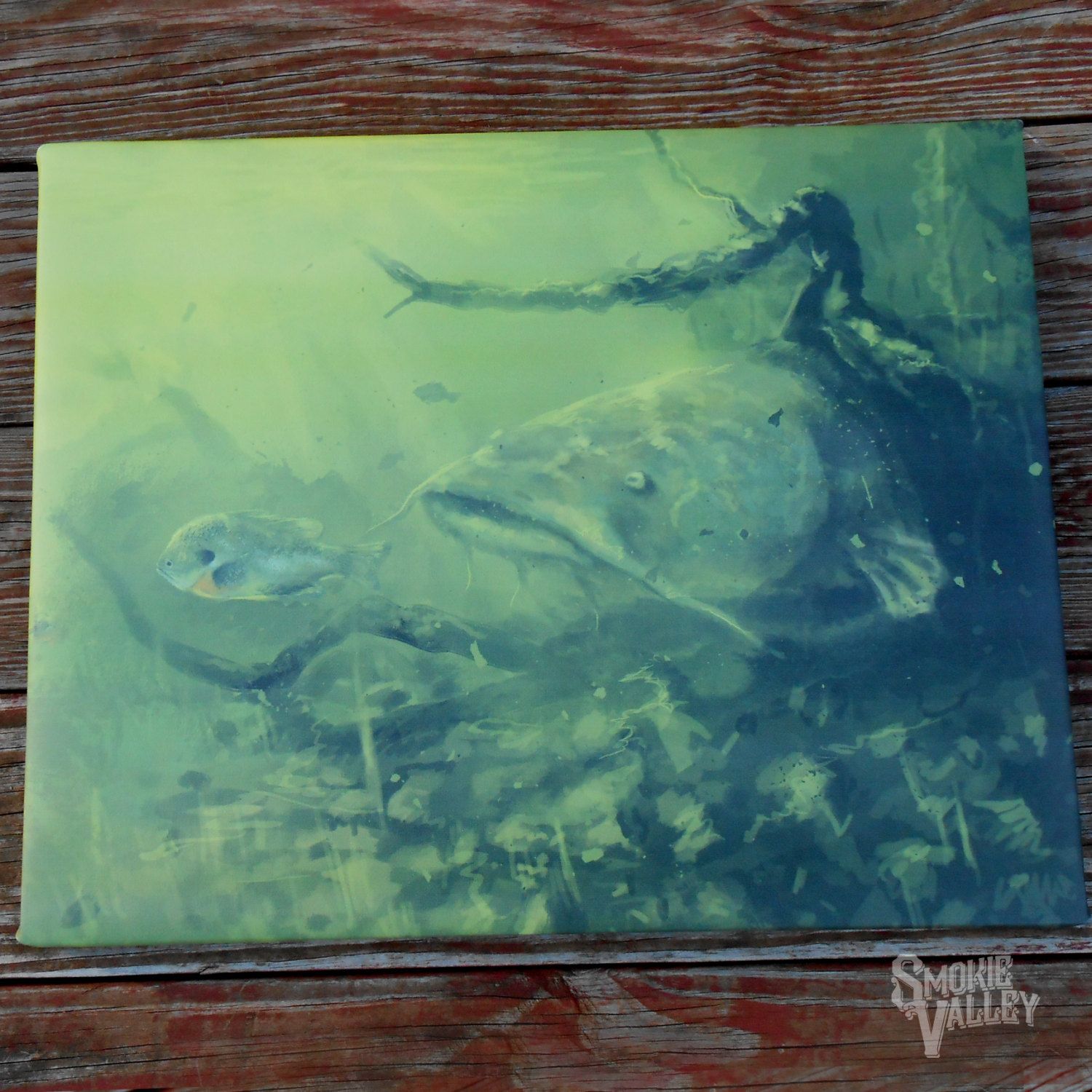 1500x1500 Flathead - Flathead Catfish Painting