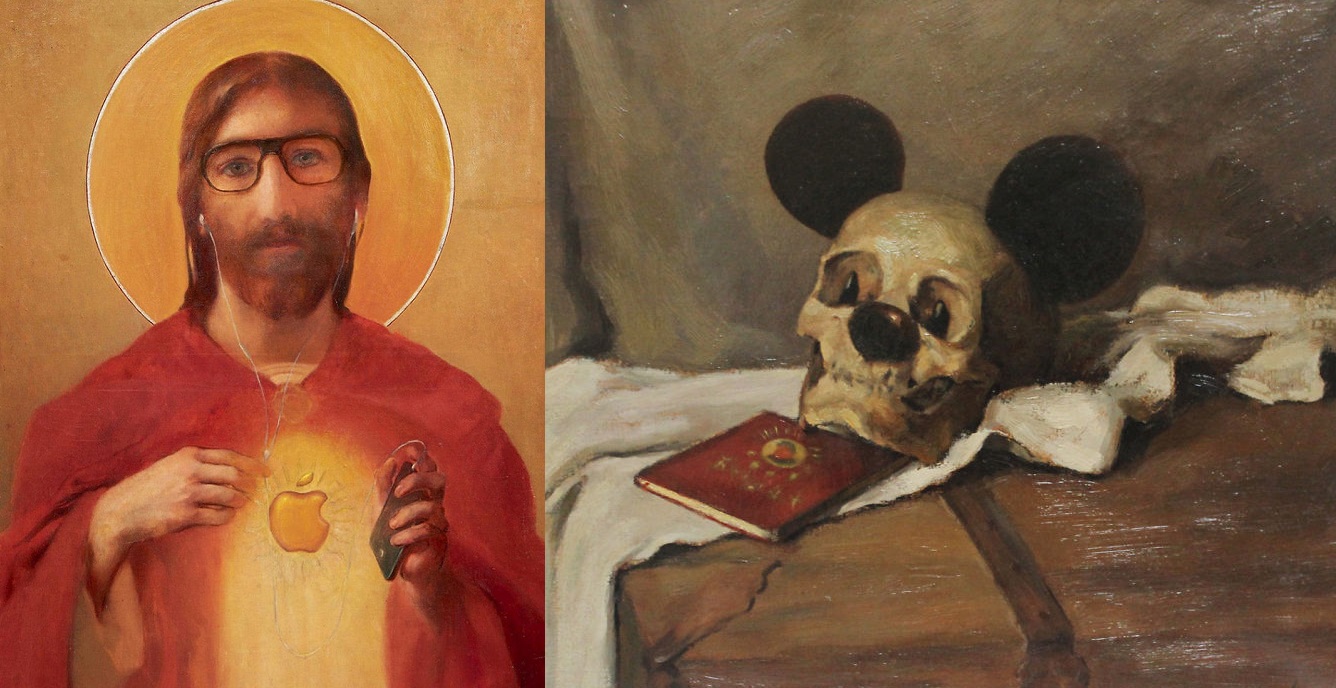 1336x688 French Artist Gives Flea Market Paintings A Fun Makeover Art Sheep - Flea Market Painting