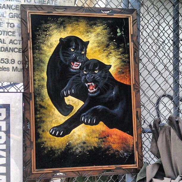 612x612 Melrose Trading Post We Love This Velvet Ortiz Panther Painting - Flea Market Painting