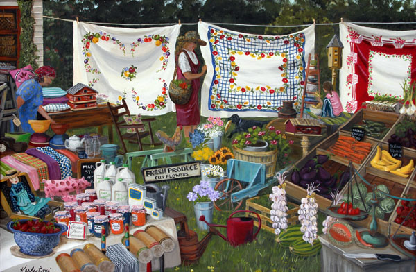 600x392 Not Just Blackboards Hand Crafted Original Artwork Sealed - Flea Market Painting