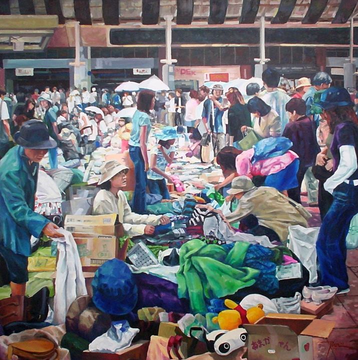 715x720 Ukay Ukay (Flea Market) - Flea Market Painting