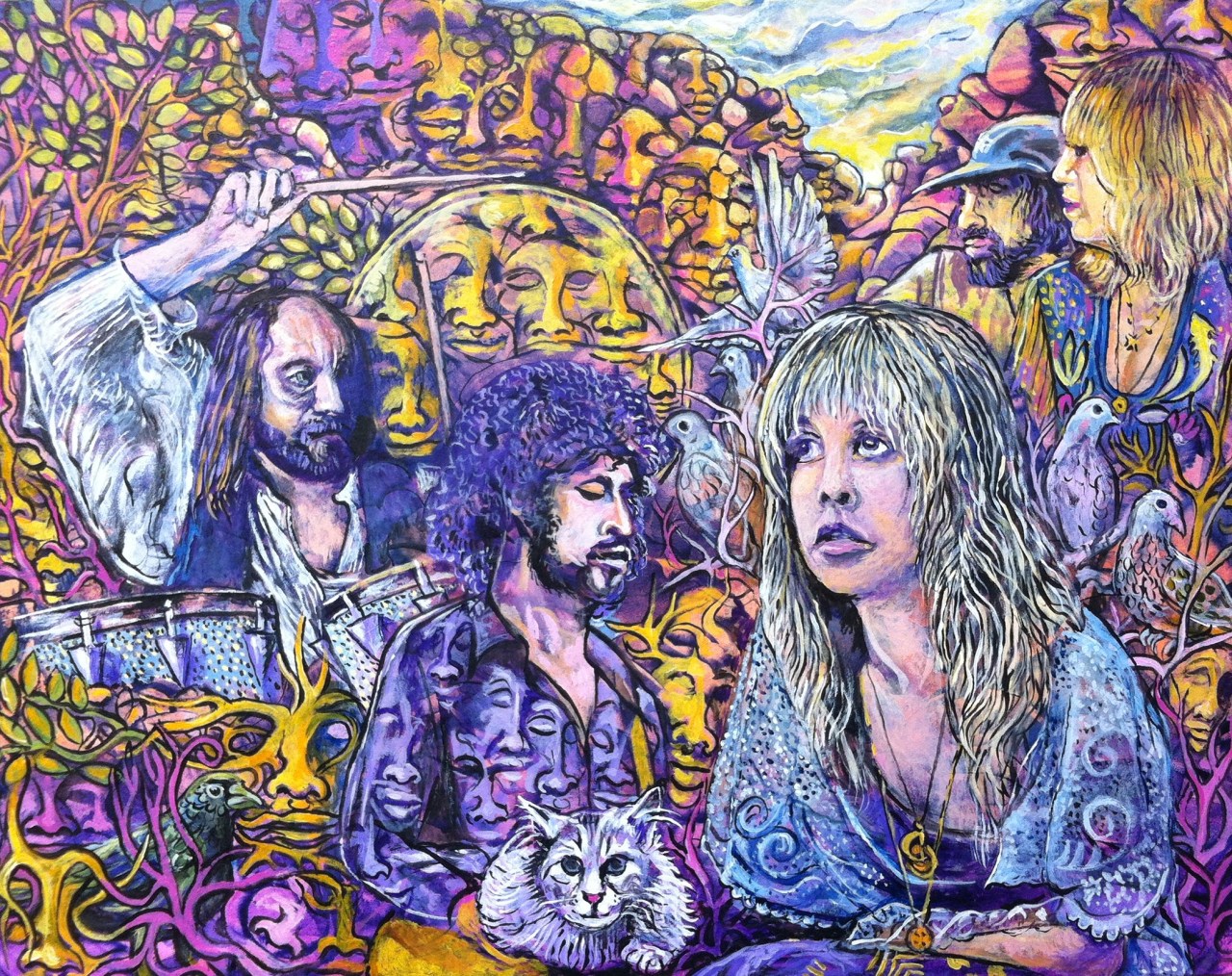 1280x1014 Jtl Art Gallery Acrylic Painting By Joe Lytle - Fleetwood Mac Painting