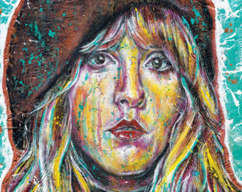 340x270 Stevie Nicks Poster Fleetwood Mac Print Stevie Nicks - Fleetwood Mac Painting