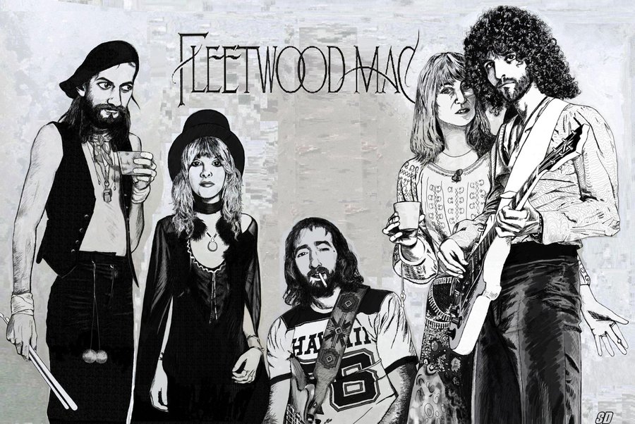 900x602 Collection Of Fleetwood Mac Drawing High Quality, Free - Fleetwood Mac Painting
