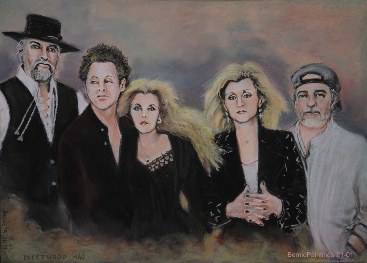 1200x859 Fleetwood Mac (Berniepaintings) - Fleetwood Mac Painting