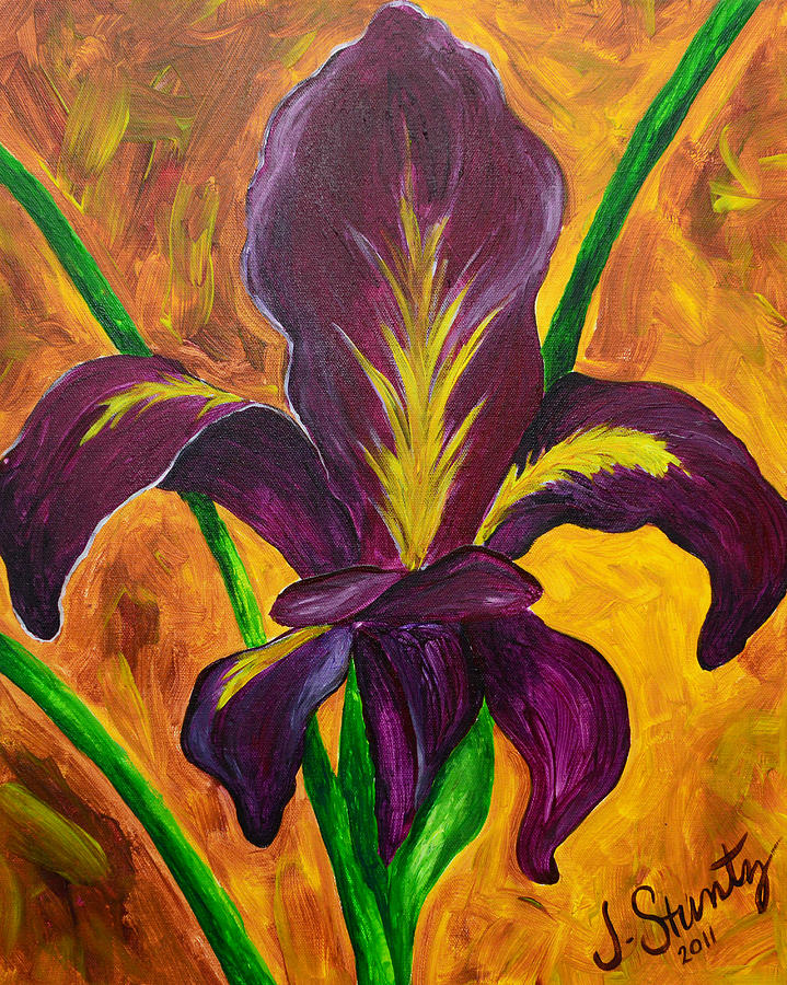 719x900 Louisiana Iris Fleur De Lis Painting By Jessica Stuntz - Fleur De Lis Painting