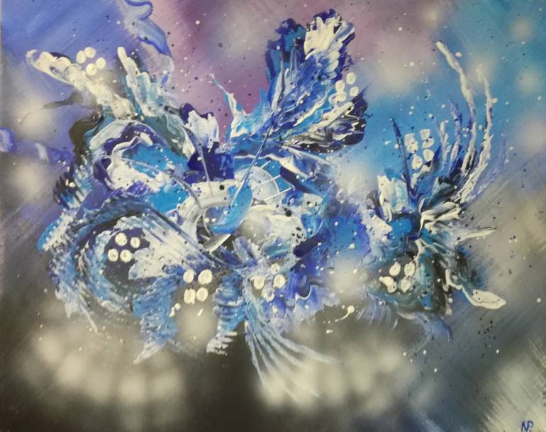 770x609 Saatchi Art Fleur De Lis Painting By Nataliia Plakhotnyk - Fleur De Lis Painting