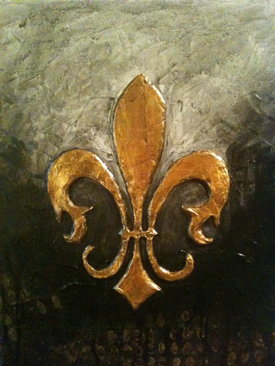 Fleur De Lis Painting at PaintingValley.com | Explore collection of ...