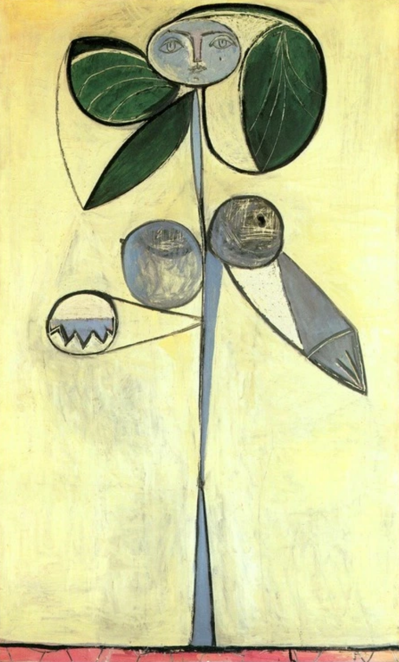 786x1302 Gilot, La Femme Fleur - Fleur Painting