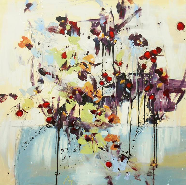 770x767 Saatchi Art Fleur De Mer (Flower Of The Sea) Painting By Cynthia - Fleur Painting