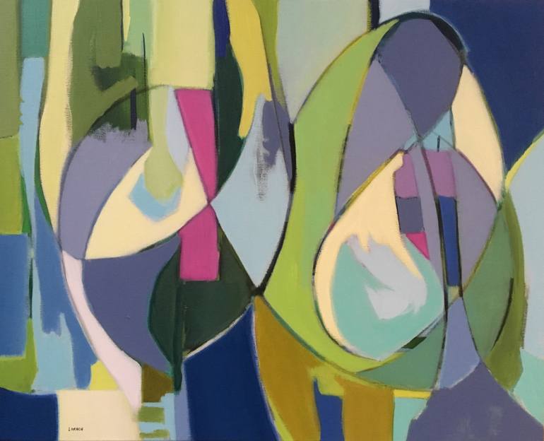 770x624 Saatchi Art La Femme Fleur Painting By Tricia Lorach - Fleur Painting