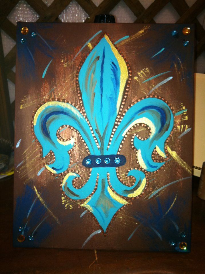 717x960 Fleur De Lis Painting With A Twist - Fleur Painting