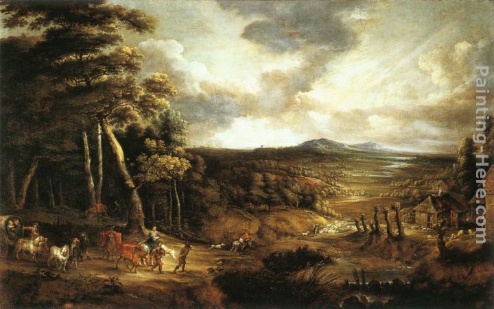 720x451 Lucas Van Uden Landscape With The Flight Into Egypt Painting - Flight Into Egypt Painting