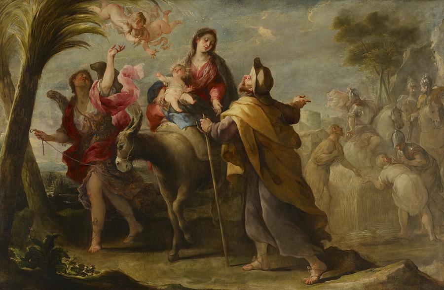 900x588 The Flight Into Egypt Painting By Jose Moreno - Flight Into Egypt Painting