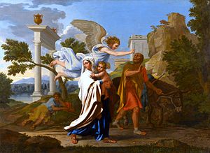 300x219 The Flight Into Egypt (Poussin) - Flight Into Egypt Painting