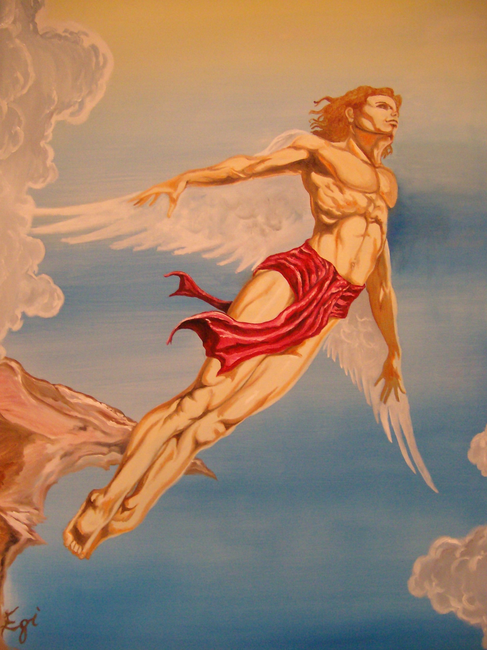 1875x2500 The Flight Of Icarus - Flight Of Icarus Painting