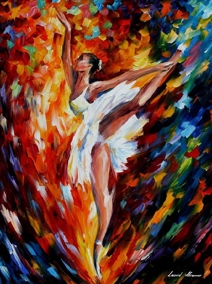 706x944 Leonid Afremov, Oil On Canvas, Palette Knife, Buy Original - Flight Painting