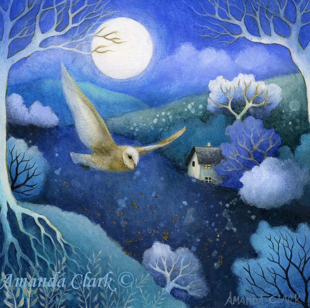 1024x1019 Owl Flight - Flight Painting