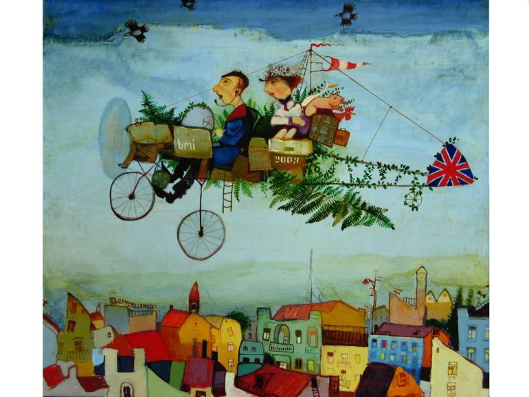 770x578 Saatchi Art Flight Painting By Otar Imerlishvili - Flight Painting