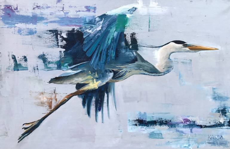 770x500 Saatchi Art The Flight Painting By Anna Kasso - Flight Painting
