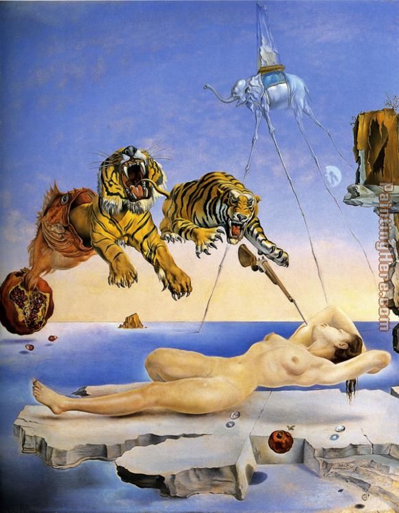 583x750 Salvador Dali Dream Caused By The Flight Of Beeround - Flight Painting