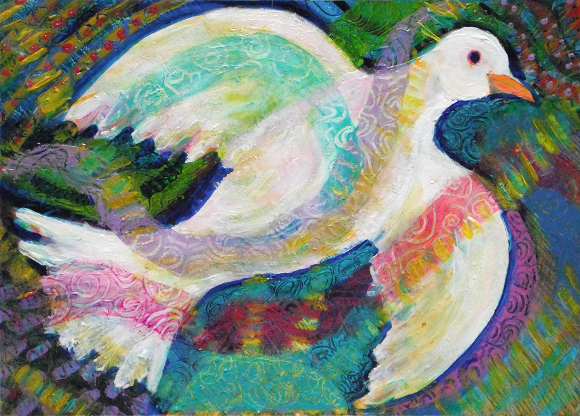 1152x828 White Dove Heni's Happy Paintings - Flight Painting