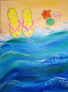 221x300 Public Canvas Event - Flip Flop Canvas Painting