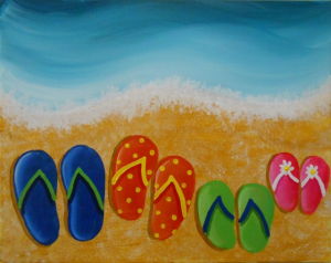 300x238 Flip Flop Painting For Flip Flop Party! Art Projects Seasonal - Flip Flop Painting