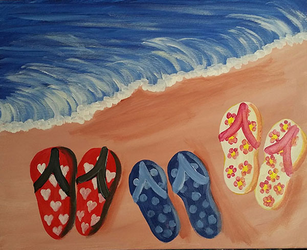 600x489 Flip Flops Forever - Flip Flop Painting