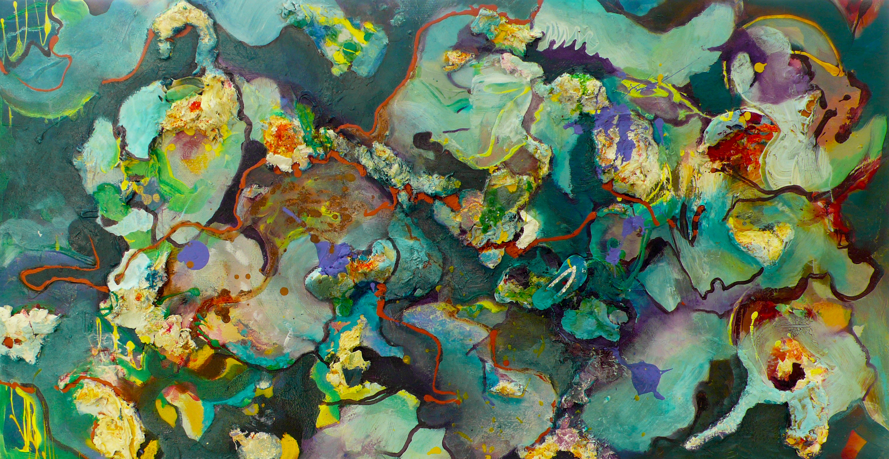 3029x1564 Lost Flip Flop' Painting Art - Flip Flop Painting