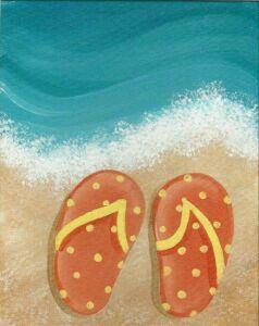 238x300 Flip Flops Kids Painting Flipping, Paintings - Flip Flop Painting
