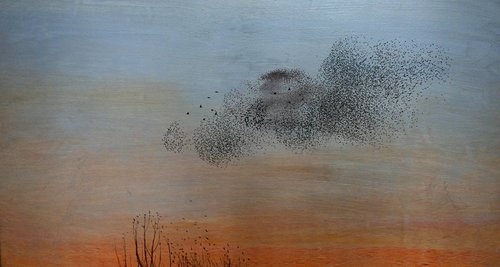 500x267 Portfolio Website Nicole Richards - Flock Of Birds Painting
