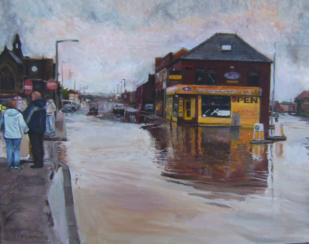 Flood Painting At PaintingValley.com | Explore Collection Of Flood Painting