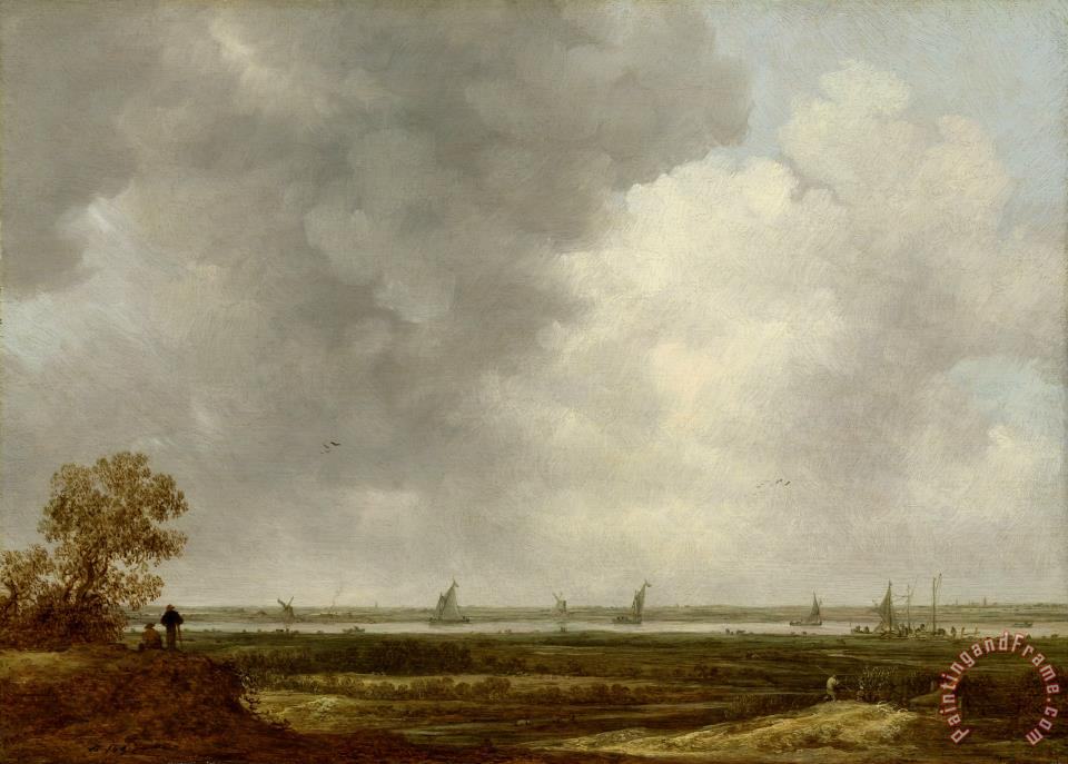 960x687 Jan Josefsz Van Goyen Vista Of The Floodplain Of A River (Panorama - Flood Plain Painting
