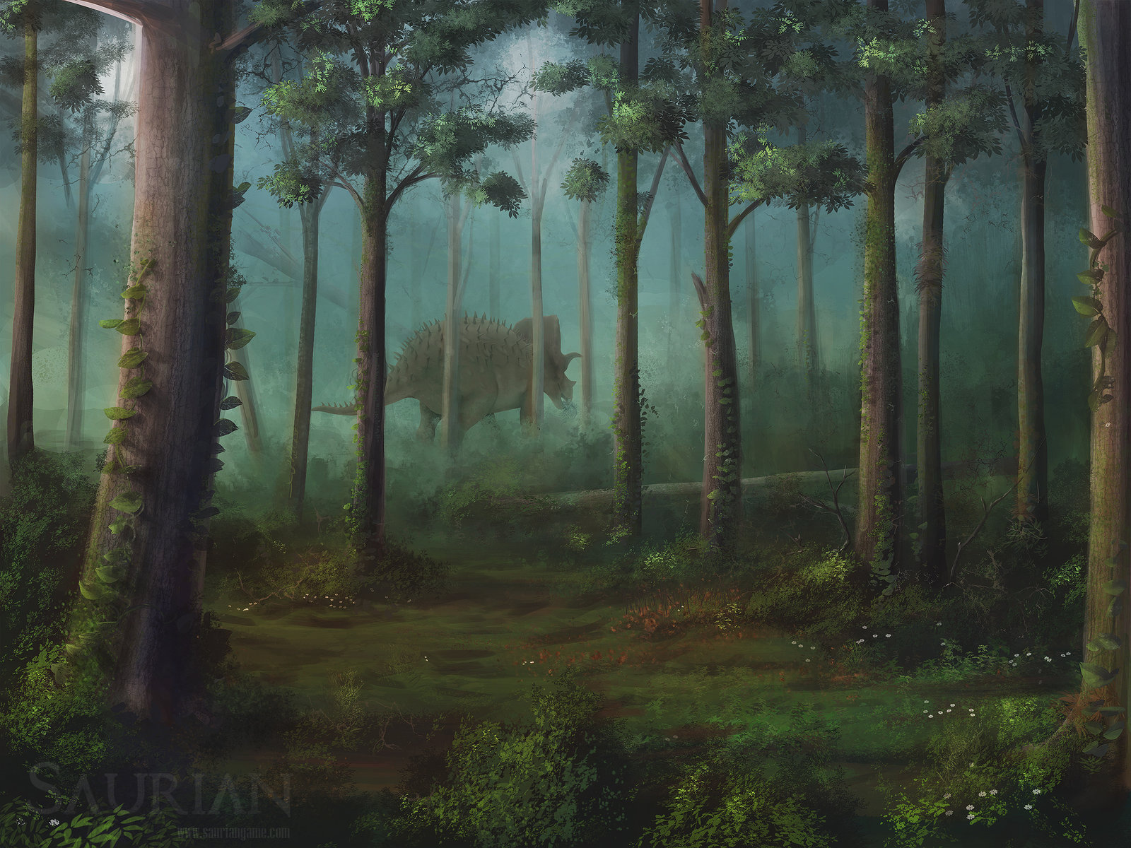 1600x1200 Offical Concept And Developer Art On Sauriangame - Flood Plain Painting