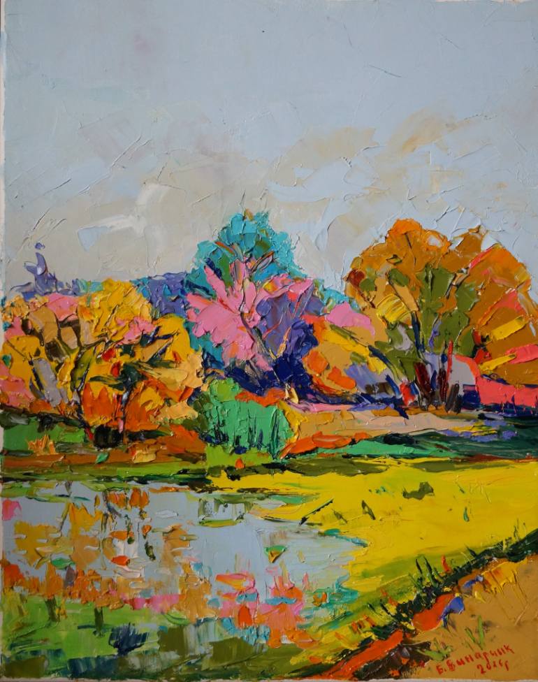 770x976 Saatchi Art Floodplain Painting By Bogdan Vynarchyk - Flood Plain Painting